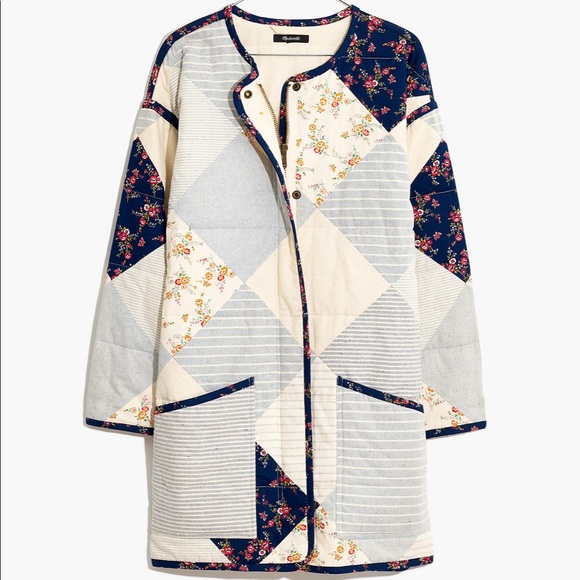 Madewell Jackets & Blazers - NWOT Madewell x New Denim Project Patchwork Coat